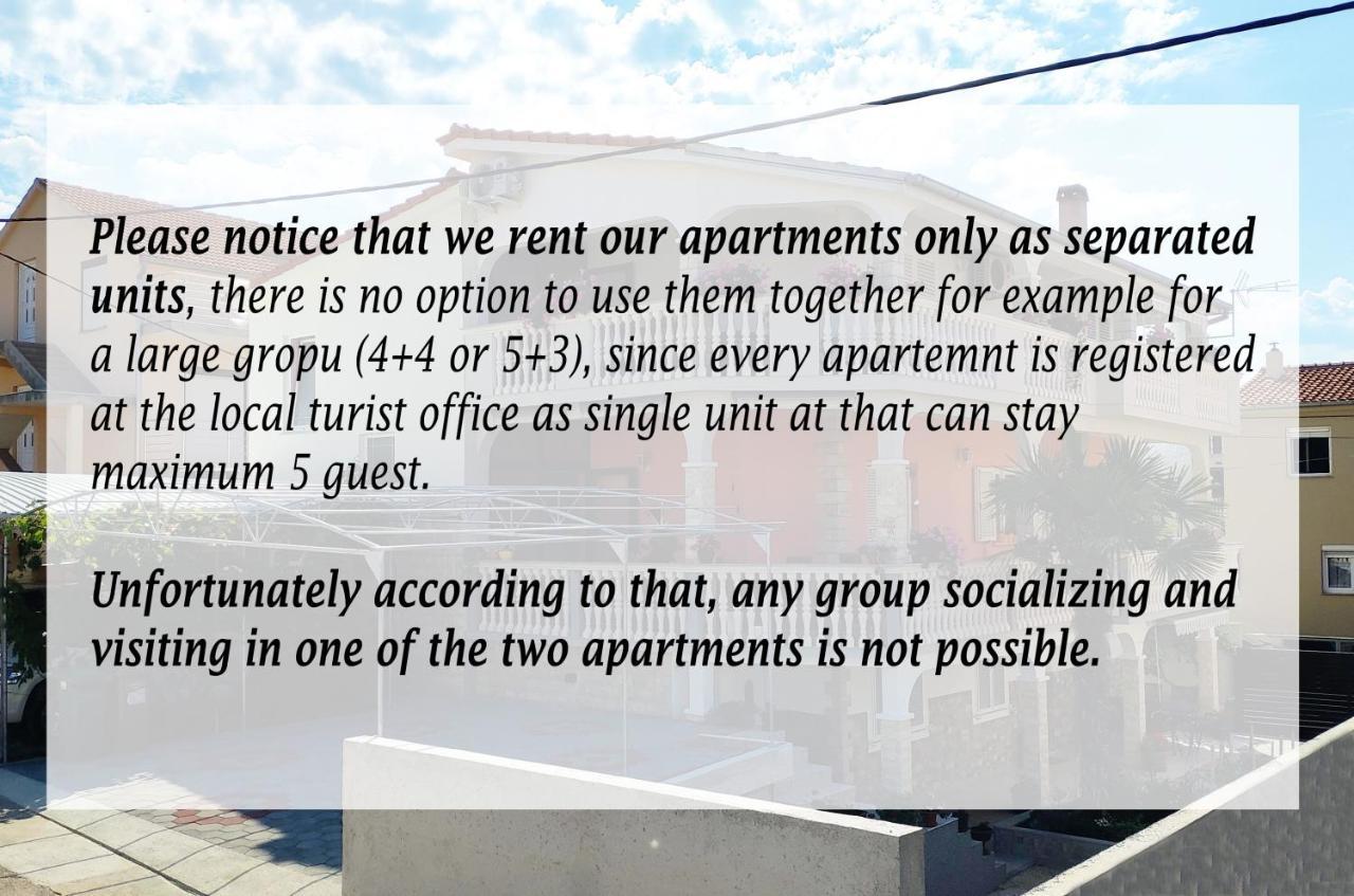 Modern 3Br Apartments In Zadar With Balcony Or Terrace, Free Parking & Ac Eksteriør billede